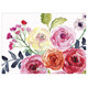 Watercolor Corner Roses Photo Birth Announcements Image 2 of 2